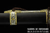 Gold and Silver Plated Chinese Sword Folded Steel Blade Kung Fu Martial Arts Tai Chi Dao