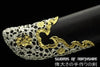 Gold and Silver Plated Chinese Sword Folded Steel Blade Kung Fu Martial Arts Tai Chi Dao