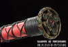 Han Dynasty Jian Ruby & Turqoise Hand Forged Folded Steel Blade Chinese Wushu Tai Chi Sword