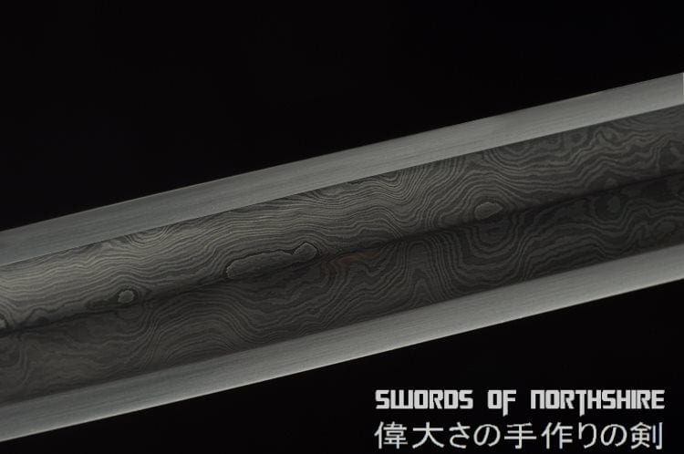 Han Dynasty Jian Ruby & Turqoise Hand Forged Folded Steel Blade Chinese Wushu Tai Chi Sword