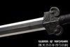 Han Dynasty Bull Head Jian Hand Forged Folded Steel Blade Chinese Wushu Tai Chi Sword