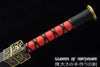 Leopard Han Dynasty Double Groove Blade Jian Hand Forged Folded Steel Chinese Sword