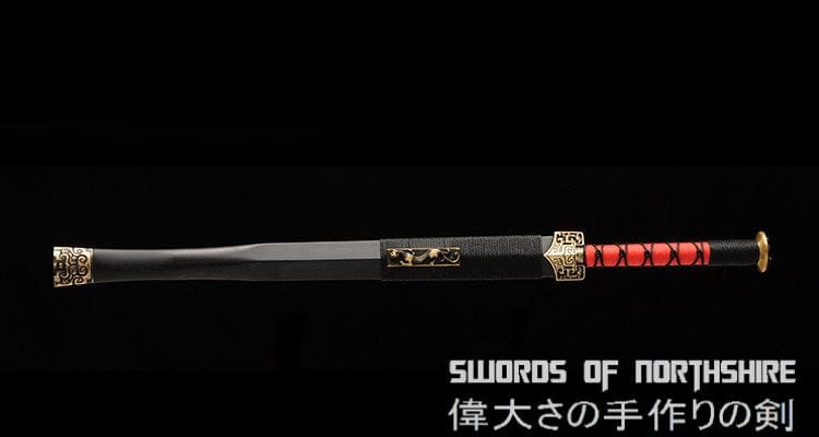 Han Dynasty Eight-Sided / Double Groove / Red Blade Jian Folded Steel Chinese Sword