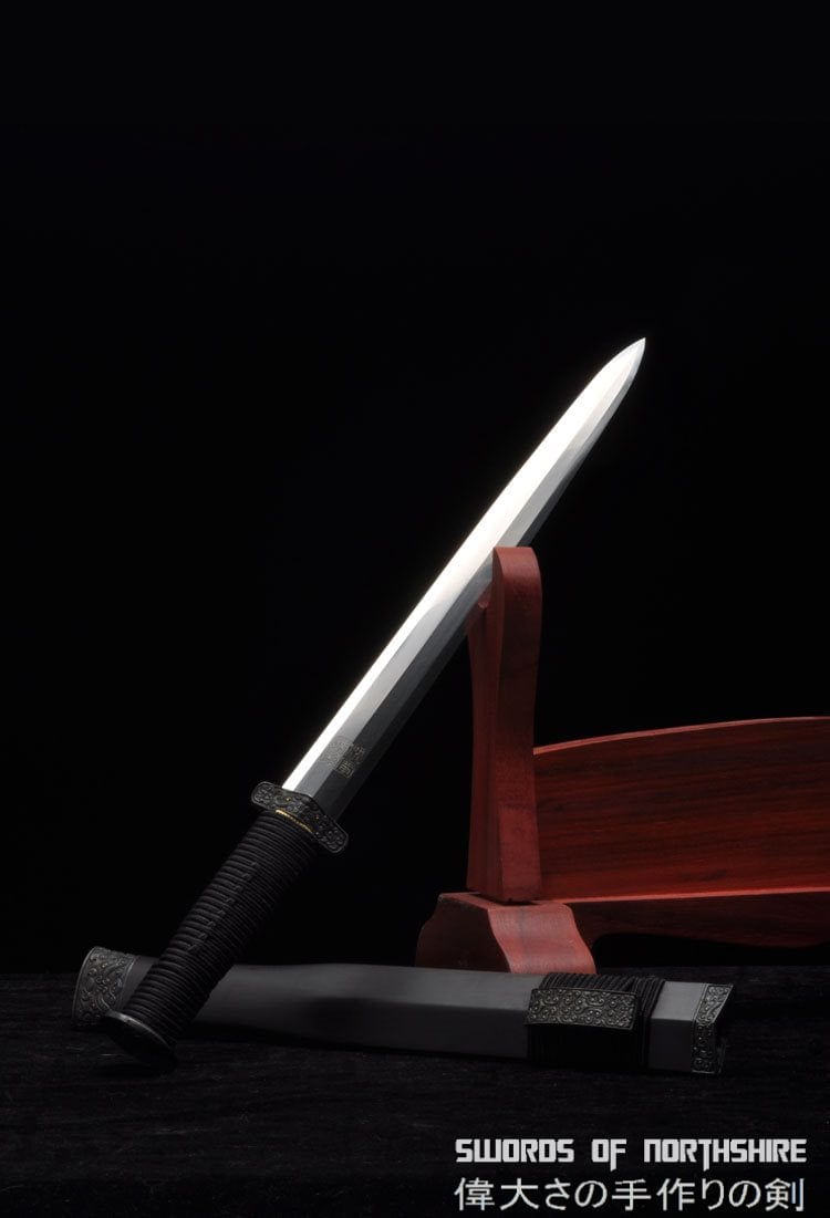 Purity Short Sword Eight-Sided Knife Hand Forged Folded Steel Blade Dagger Chinese Jian
