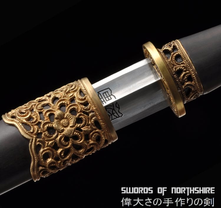 Yggdrasil's Branch Short Sword Knife Hand Forged Folded Steel Blade Dagger Chinese Jian